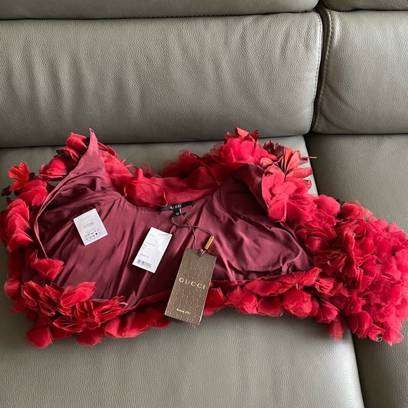 NWT GUCCI Runway  BOLERO/cape,jacket Collectible size S/6 US=42 ITALY $7000 - Picture 12 of 16